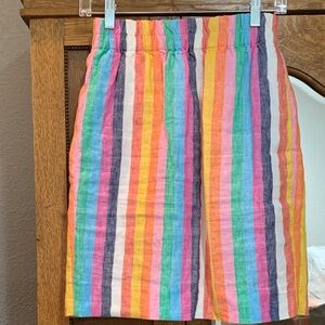 J. Crew Multicolor Striped A-Line Skirt; from J Crew’s ‘Collection line’